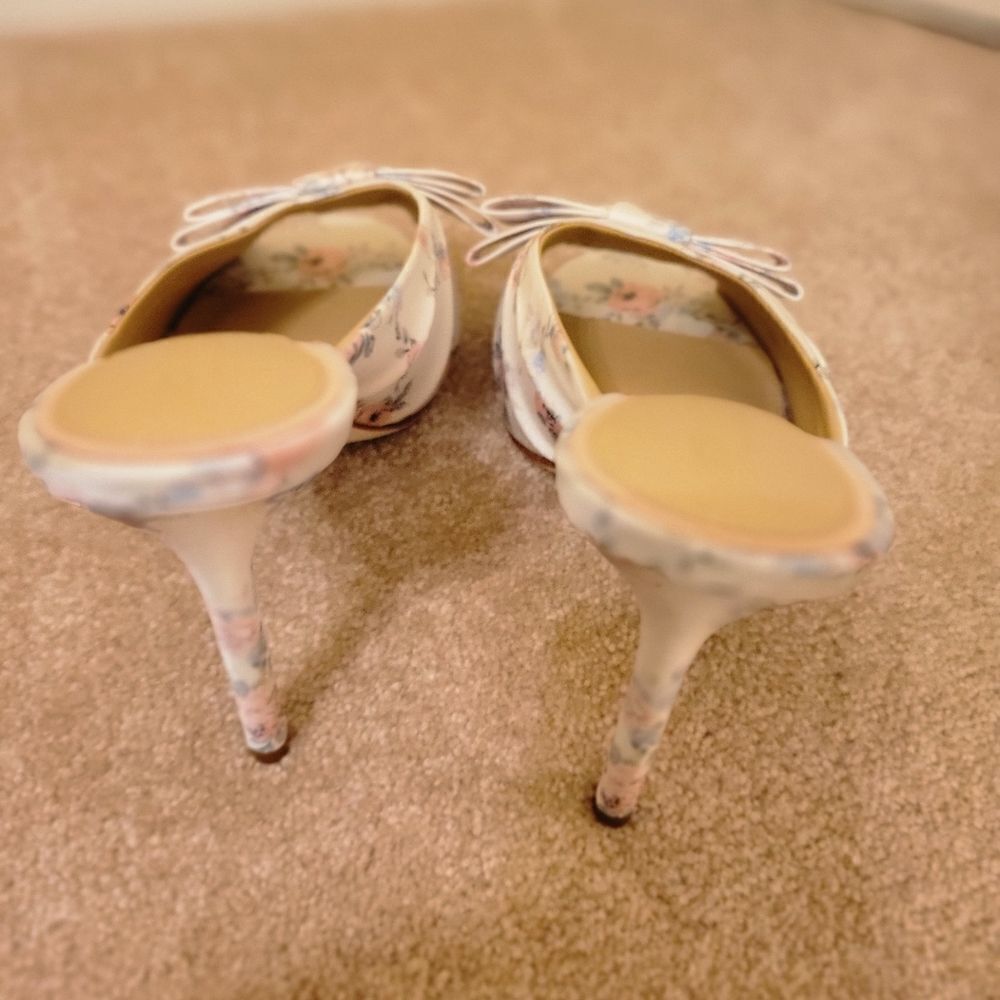Born on Fifth Fabric Flower Mules - Picture 3 of 7